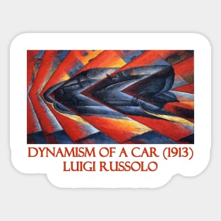 Dynamism of a Car (1913) by Luigi Russolo Sticker